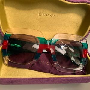 Gucci Gradient Oversize Square Sunglasses